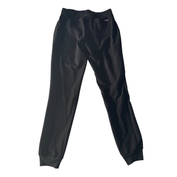 Figs Women's Sz Small Tall Black Zamora Technical Collection Scrub Pants Joggers - Picture 2 of 9